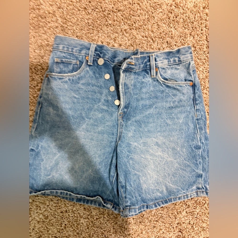 Blank NYC Blue Denim Shorts Womens
